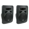 2) PYLE PRO PPHP1098A 1200 Watt 10'' 2-Way Powered PA Speaker Systems Audio DJ