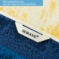 thumbnail image 6 of SEMAXE Colorful Bath Towel Set Include 2 Bath Towels, 2 Hand Towels and 4 Washcloths. (Blue), 6 of 9