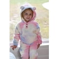 thumbnail image 5 of Oudiya Girls 2 Piece Sweatsuit Outfits Bear Ear Fuzzy Long Sleeve Hoodie Sweatshirt and Sweatpant Clothing Set for Kids 5-13Y, 5 of 7
