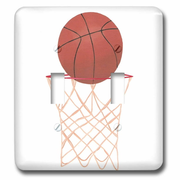 3dRose Basketball Hoop Net Double Toggle Switch (lsp_14295_2