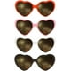 thumbnail image 1 of Gafas de difracción con efecto de corazón de 4 piezas, gafas de sol de corazón 3D que pueden convertir la luz en forma de corazón, gafas en forma de corazón con efectos especiales que se pueden usar, 1 of 1