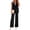 Black, variant on Women's 2 Piece Outfits Sleeveless Suit Vest and Wide Leg Pants Business Casual Blazer Sets 2026 Black L
