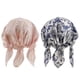 thumbnail image 3 of Sombrero de quimioterapia natural Cap Head Cover Bonnet para el cabello Protección Stretch Flower Hat - Azul BLESIY Gorro de seda, 3 of 8