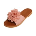 thumbnail image 2 of Willtoo 2026 Trendy Flower Slippers Sandals for Women Summer Casual Flat Sandal Shoes Comfortable Slip on Flower Slides Sandals Beach Shoes, 2 of 5