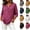 Hot Pink, variant on Plus Size Gauze Shirts for Women Henley Neckline Button Short Sleeve Tops Summer Casual Blouses Tees