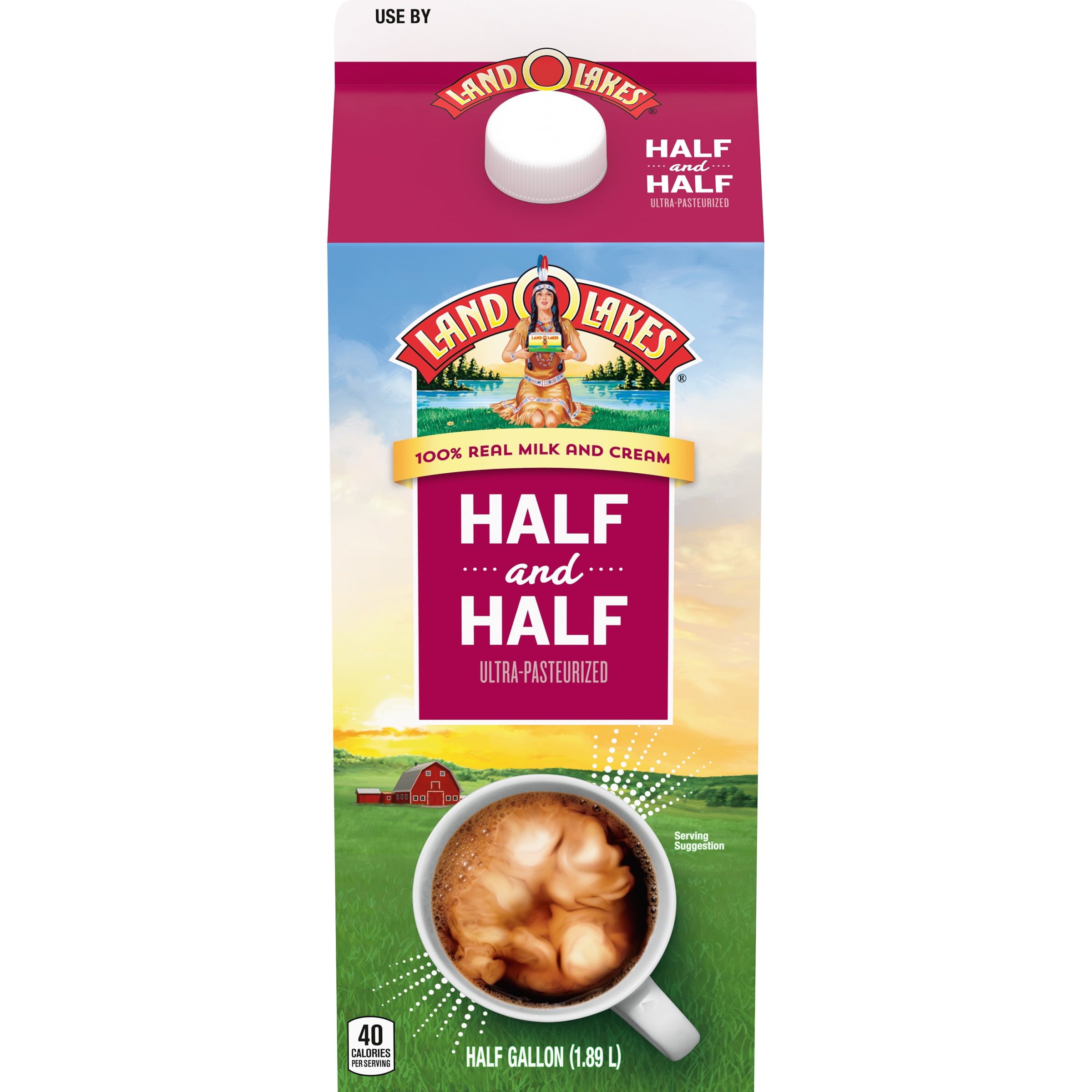 Land O Lakes Traditional Half & Half, Half Gallon