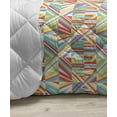 thumbnail image 3 of Floral Down Alternative Comforter, Vintage Flowers and Leaves Ornaments Along Swirls Monochrome Illustration, Microfiber Quilt for All Season, 5 Sizes, Pale Taupe and White, by Ambesonne, 3 of 3