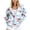 Light Blue, variant on AOOCHASLIY Women Coat Women's Casual Christmas Printed Zippered Long Sleeved Hooded Sweatshirt Tops
