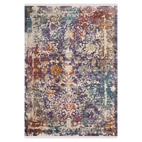 SAFAVIEH Sutton Jamaar Transitional Runner Rug, Lavender/Ivory, 3' x 10'