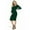 Deep Green, variant on Side Ruched Pregnancy Dress Long Sleeve Maternity Clothes for Women