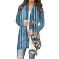 thumbnail image 1 of Enjoytime Womens Cardigans Floral Print Long Sleeve Casual Outerwear Fall Lightweight Oversized Cardigan, 1 of 6