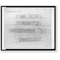 thumbnail image 2 of Historic Framed Print, [Rubin residence, Pensacola, Florida. Elevations and section], 17-7/8" x 21-7/8", 2 of 9