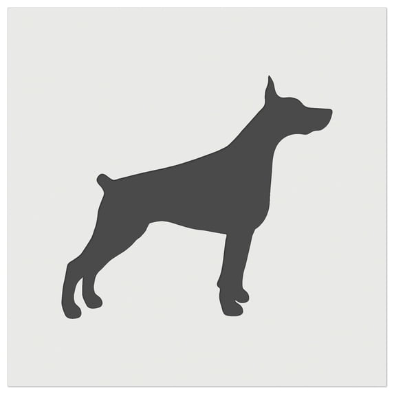 Dobermann Pinscher Dog Solid DIY Cookie Wall Craft Stencil - 7.0 Inch