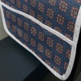 thumbnail image 3 of Moroccan Microwave Oven Cover, Repeating Dark Tones Traditional Oriental Flowers in Squares, Water Resistant Organizer with Pockets for Kitchen, 36" x 12", Dark Sky Blue Multicolor, by Ambesonne, 3 of 4