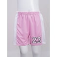 thumbnail image 4 of Miaeowve Kids Boys Girls 2 Piece Basketball Outfits Athletic Jersey T-Shirt with Mesh Shorts Sports Pink 120, 4 of 7