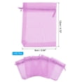 thumbnail image 2 of REGALWOVEN Organza Jewelry Bags Drawstring Little Mesh Gift Pouches for Small Presents Light Pink 4.72"x3.5", 2 of 6