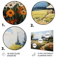 thumbnail image 3 of Designart "Farmhouse Seasons Painting III" Farm Metal Wall Art, 3 of 5