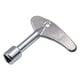 thumbnail image 1 of Llave triangular Laklulu, servicio de utilidad, llave de gas, ascensor eléctrico, llavero con cerradura, 1 of 5