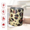 thumbnail image 5 of 12oz Coffee Tumblers Gold and Brown Of Leopard Print Stainless Steel Vacuum Insulated Travel Tumbler Coffee Cups Mug with Lid and Straw with Cleaning Brush for Cold & Hot Drinks, 5 of 5