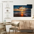 thumbnail image 5 of Elephant Stock Summer Ocean Sunrise Wall Art - Horizontal Canvas Wall Art - Living Room Wall Decor - Nature Canvas - Blue And Gray Decor - 45" x 30", 5 of 8