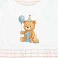 thumbnail image 4 of Inktastic First Birthday Cute Teddy Bear with Balloon Girls Baby Dress, 4 of 5