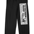 thumbnail image 6 of Texas Chainsaw Massacre America's Most Bizarre And Brutal Crimes Movie Ad Men's Black Sleep Pajama Pants-Medium, 6 of 7