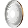thumbnail image 4 of Ekena Millwork 13"OD x 3 1/2"ID x 1 1/4"P Traditional Thermoformed PVC Ceiling Medallion (Fits Canopies up to 7 1/2"), Metallic Dark Copper, 4 of 10