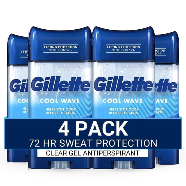 Antitranspirante y desodorante Gillette para hombre 110 ml (paquete de 4)
