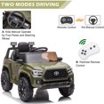 thumbnail image 5 of iRerts 12V Ride On Cars with Remote Control, Toyota Tacoma Kids Electric Cars with USB AUX MP3 LED Headlight, Battery Powered Ride on Toys, Kids Electric Vehicles for Boys Girls 3-5 Ages Gifts, Green, 5 of 10