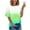 Mint Green, variant on Vibrex Womens Loose Fit Tshirts Short Sleeve Gradient Color Summer Tops Casual Workout Yoga Tunic T Shirts Tops Fashion Trendy Round Neck Shirts Loose Casual Tshirts Athletic Tops for Women