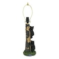 thumbnail image 4 of Pack Of 2 Rustic Black Bear Cubs Climbing Tree Ladder Table Lamp With Shade, 4 of 9