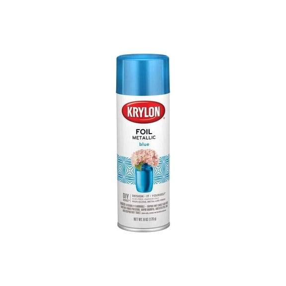 Krylon Foil Metallic Spray Paint Blue Foil 5.75oz