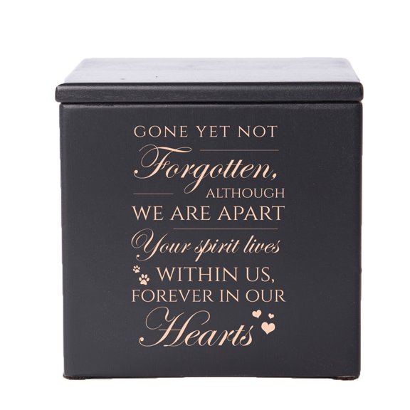 Lifesong Milestone Black Keepsake Urn_Gone Yet Not Forgotten Although