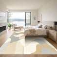 thumbnail image 3 of ODIKA 4'x6' Machine Washable Non-Slip Area Rug, Abstract Beige High Traffic Rug, Beige, 1040527, 3 of 7