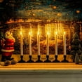 thumbnail image 6 of Homemory 6 Pcs Window Candles with Remote Timer Dimmer, Battery Operated Taper Candles with Holders and Suctions, White Christmas Candles for Window, Flameless Candlesticks for Xmas Holiday Decor, 6 of 6