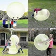 thumbnail image 2 of 2 piezas de pelota de burbujas para niños, juguete inflable gigante para playa, pelota de goma para playa, globos de gelatina para niños, se pueden inflar 120 cm, amarillo, 2 of 5