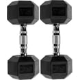 thumbnail image 3 of Signature Fitness Rubber Encased Hex Dumbbell  Multiple Sizes, 3 of 6
