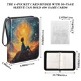 thumbnail image 3 of Trading Card Binder Album 400 Pockets 50 Removable 4-Pocket Pages Waterproof Child Look at Stars, 3 of 6