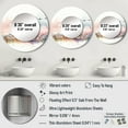 thumbnail image 4 of Designart "Grecian Urban Horizon" Bird Rund Mirror For Wall Decor - Large Pink Round Printed Mirror - Industrial Round Mirror 29" x 29" Inch, 4 of 5
