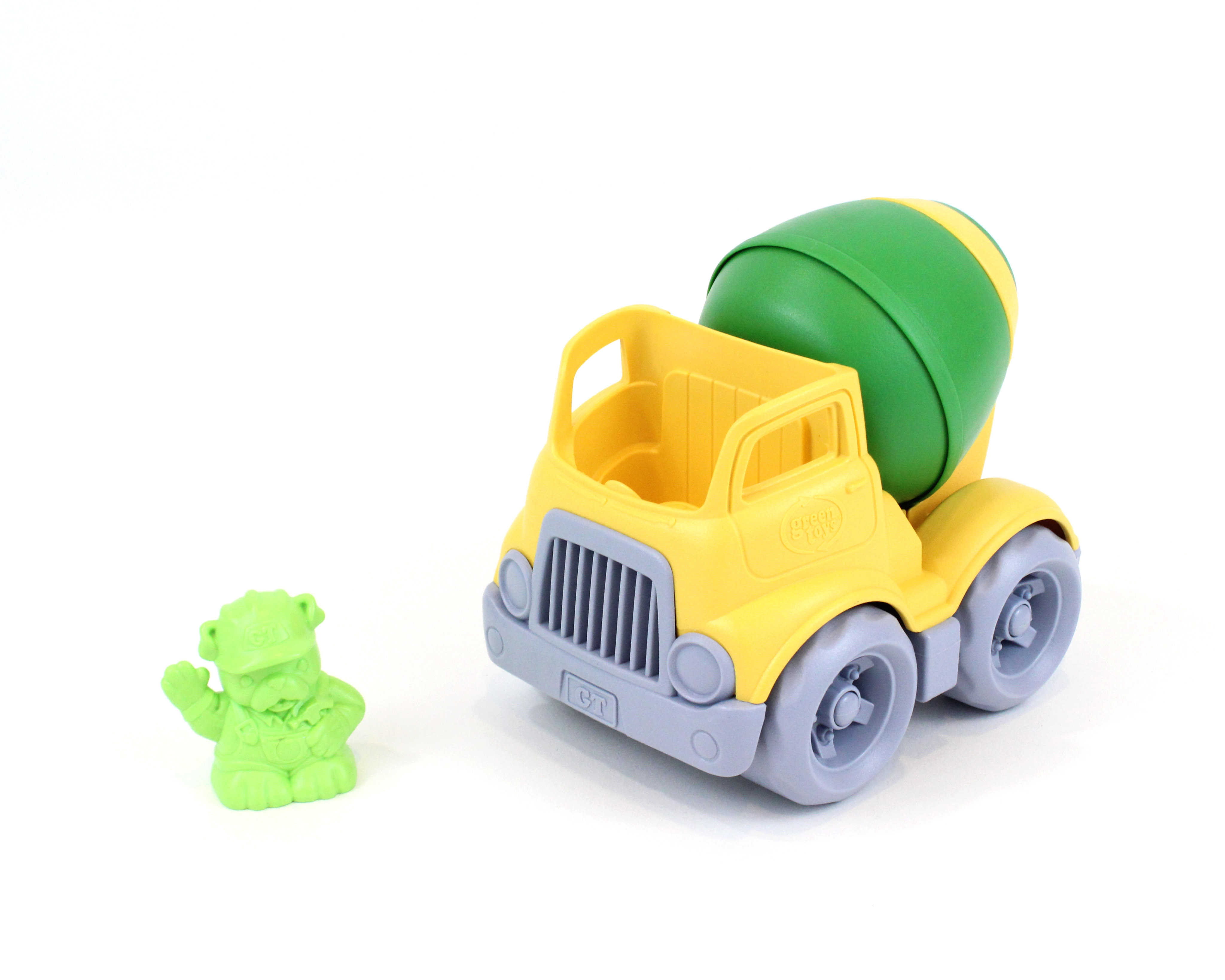 Green Toys - Green and Yellow Mixer Construction Truck