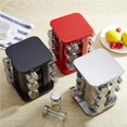 thumbnail image 3 of facefd Kitchen Rotary Seasoning Jar Stainless Steel Salt Pot Glass Kitchen Supplies Box, 3 of 8