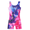 Rose Blue Marble, variant on Leotards for Girls Gymnastics with Shorts Color Gradient Shiny Diamond Kids Biketard