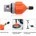 thumbnail image 3 of 2 unidades de adaptadores de bomba para tabla de surf de remo inflable, adaptador de válvula de aire Schrader estándar universal, convertidor de conector de cabezal de bombeo para inflar botes, kayaks, 3 of 5