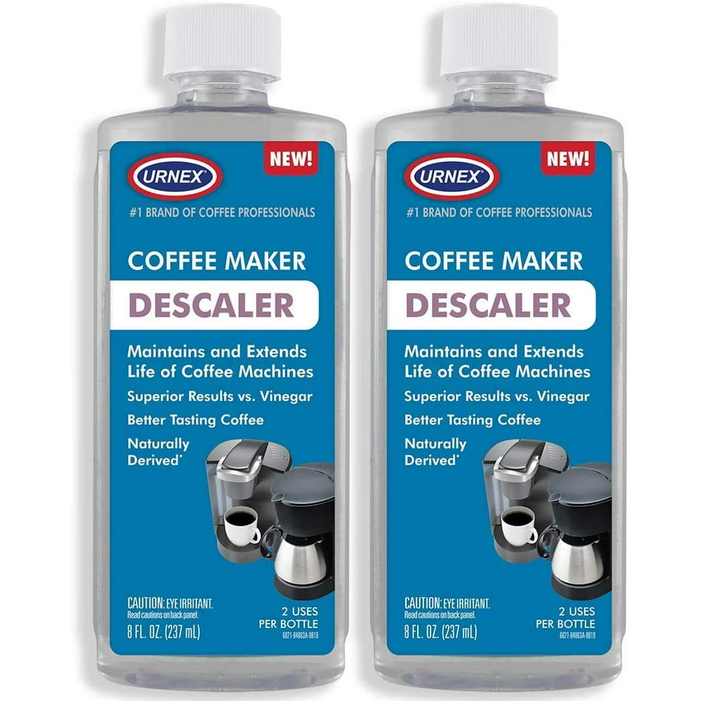 Urnex Descaler (2 Pack, 2 Uses Per Bottle) Universal Cleaner