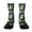 386#Green, variant on Unisex Halloween Printed Mid Calf Socks Elastic Ribbed Cuff 1 Pair Daily Socks