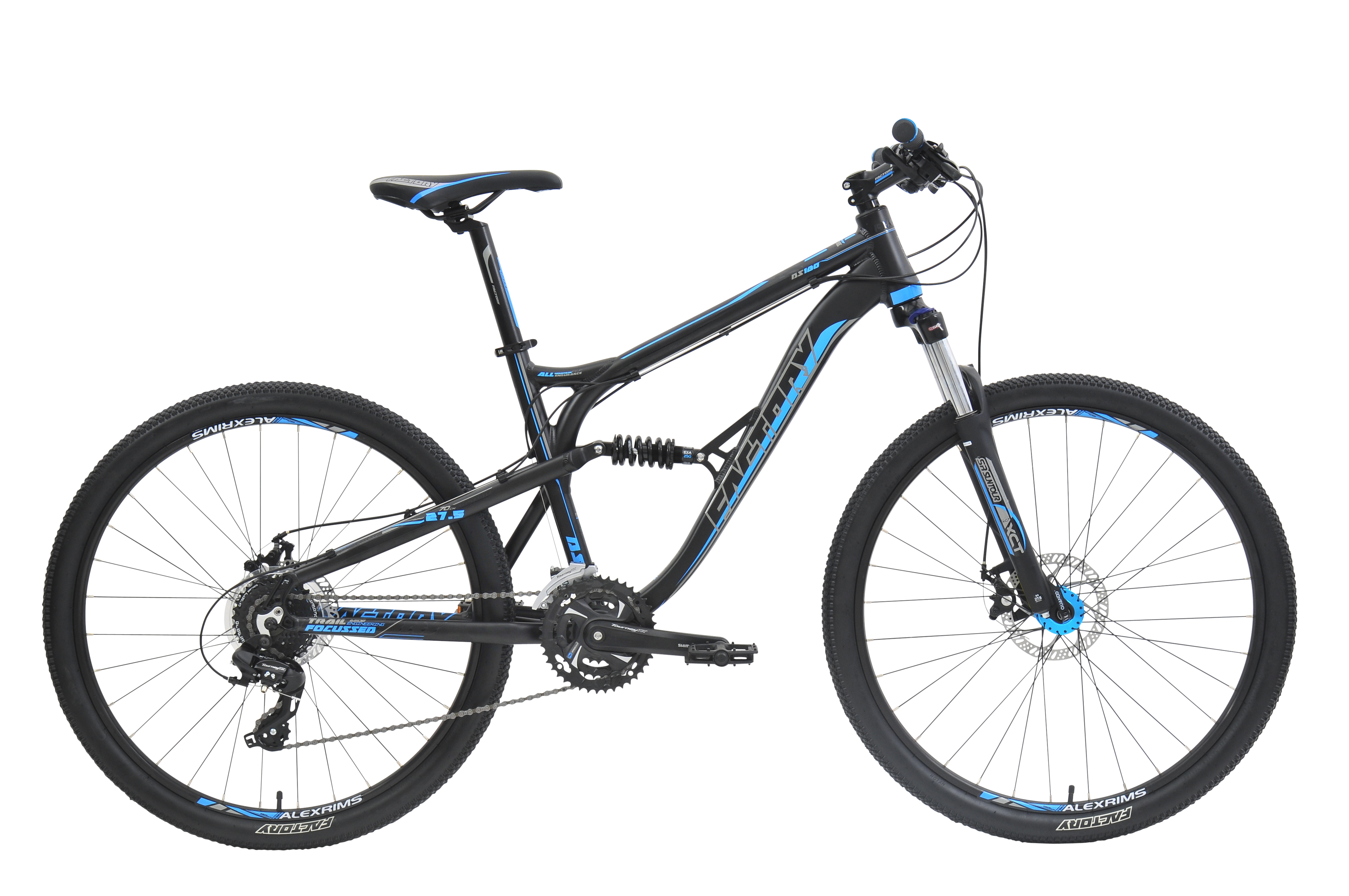 black and blue mtb