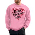 thumbnail image 2 of Runfenguu Mens Funny T Shirts Plus Size Top Men'S Valentine'S Day Printed Casual Long Sleeved Round Neck Base Hoodie Mens Oversized T Shirt, 2 of 6