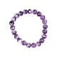 thumbnail image 1 of Pulsera de cuentas de piedra natural de amatista, pulsera elástica de piedra preciosa de cristal púrpura, pulsera de joyería para hombres y mujeres, pulsera de amatista de moda, 1 of 2