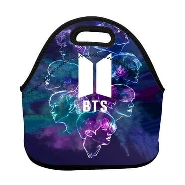 BTS Lunch bag Insulated lunch box Tote Bag Reusable washable picnic bag