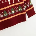thumbnail image 4 of Atogsazn Children's Christmas Sweaters Kids Crewneck Long Sleeve Pullover Sweater Winter Warm Clothing Tops Fashion B-Red 5-6 Years, 4 of 6